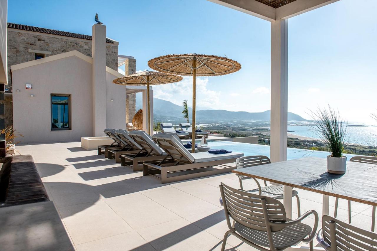 Cielo E Mare Villas I "Free" Heated Pools & Seaview Phalasarna Exterior foto