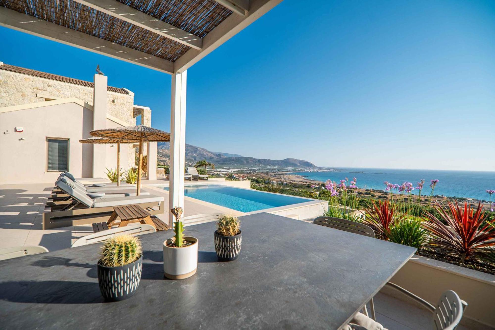 Cielo E Mare Villas I "Free" Heated Pools & Seaview Phalasarna Exterior foto